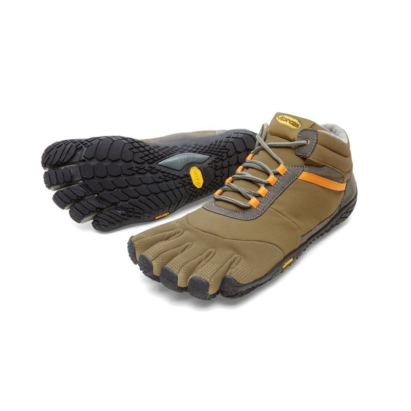 Vibram FiveFingers Trek Ascent Insulated Férfi Túracipő - Khaki EBQQ980